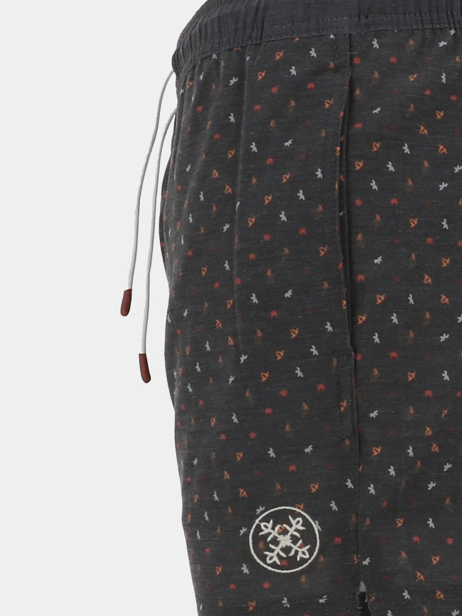 Short de bain micro-imprimé anthracite homme - Oxbow