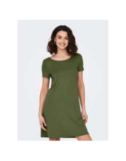 Robe t-shirt dos croisé bera noir femme - Only