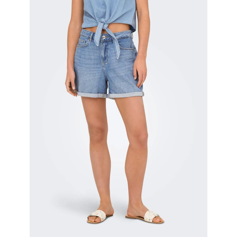 Short en jean josephine stretch bleu femme - Only