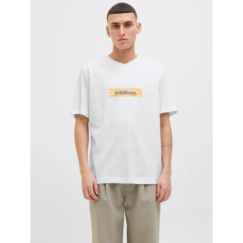 T-shirt à manches courtes jorsplit blanc homme - Jack & Jones
