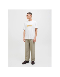T-shirt à manches courtes jorsplit blanc homme - Jack & Jones