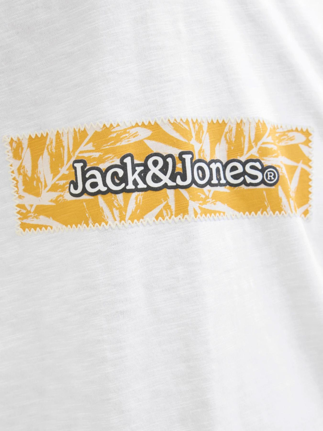 T-shirt à manches courtes jorsplit blanc homme - Jack & Jones