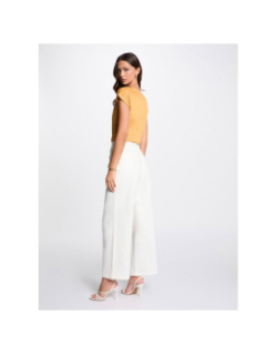 T-shirt pailleté daga jaune femme - Morgan