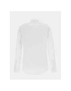 Chemise stretch collar print blanc homme - Calvin Klein