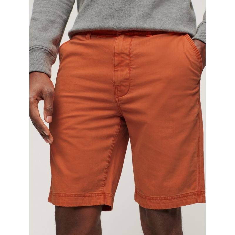 Short chino officier orange homme - Superdry