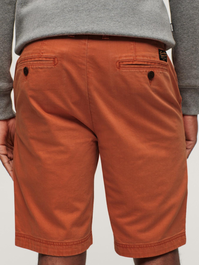 Short chino officier orange homme - Superdry