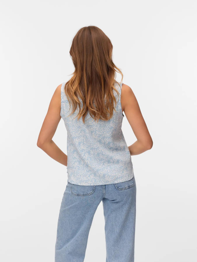 Débardeur imprimé harper bleu femme - Vero Moda