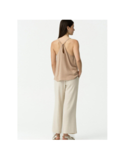Pantalon en lin joana 5 beige femme - Tiffosi