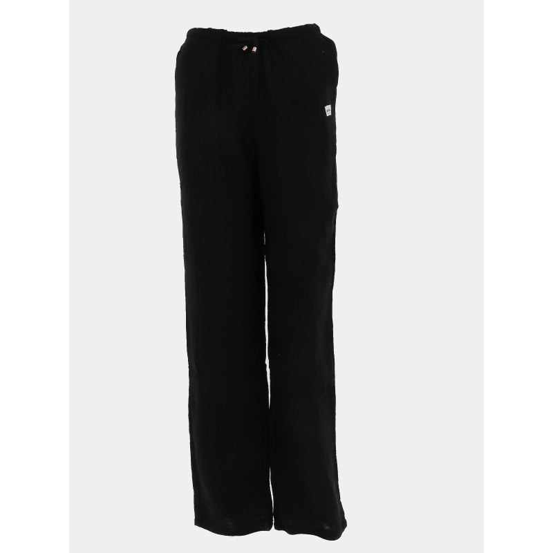 Pantalon de plage droit aurore noir femme - Happy & So