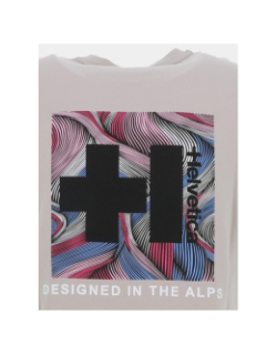 T-shirt uni logo limon gris clair homme - Helvetica