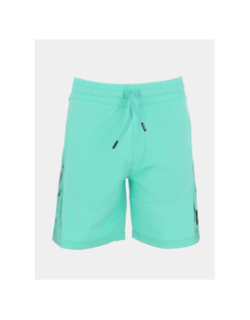 Short oran bleu vert homme - Helvetica