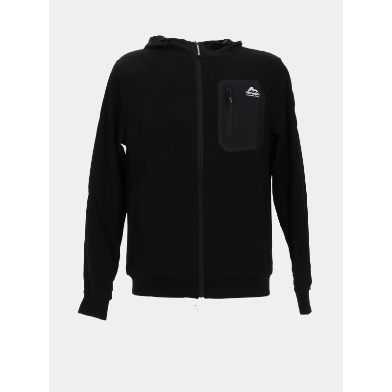 Veste à capuche terra noir homme - Helvetica