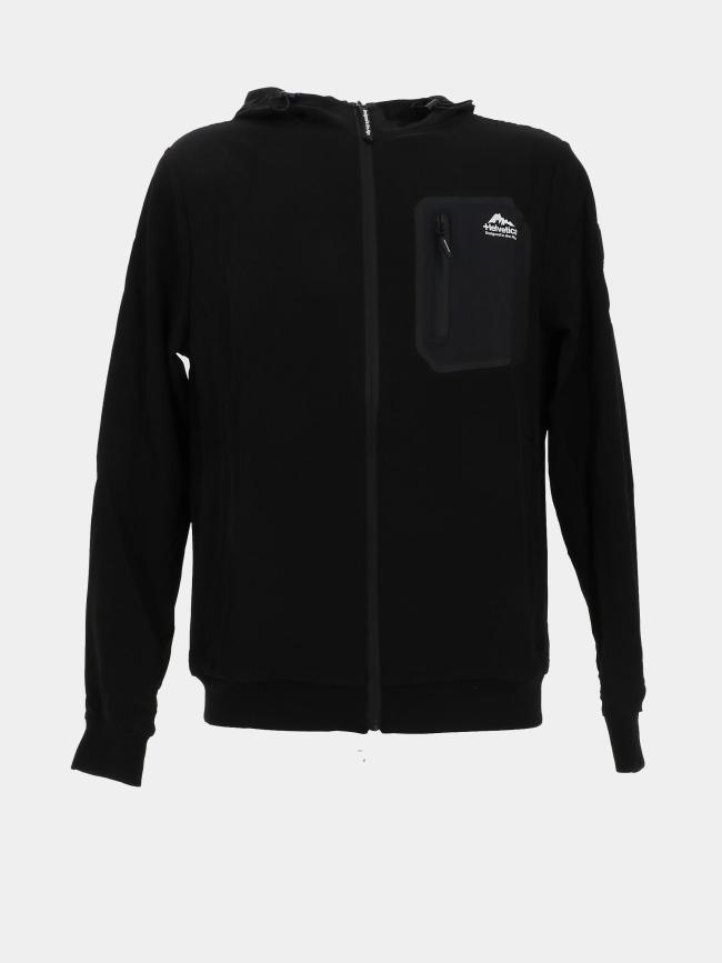 Veste à capuche terra noir homme - Helvetica