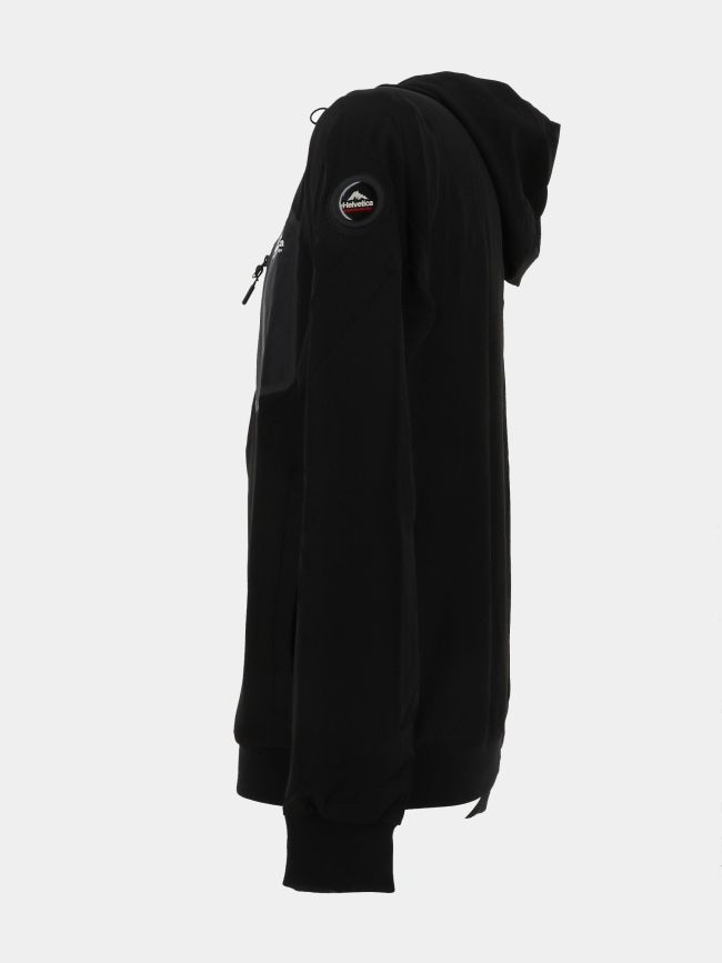 Veste à capuche terra noir homme - Helvetica