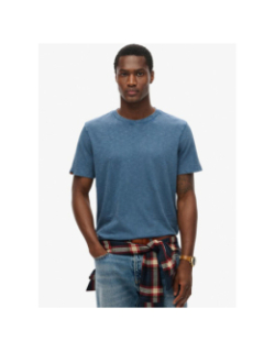 T-shirt crew slub dry slate bleu homme - Superdry