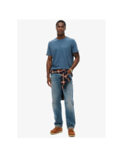 T-shirt crew slub dry slate bleu homme - Superdry