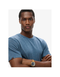 T-shirt crew slub dry slate bleu homme - Superdry