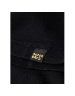 T-shirt col v délavé noir homme - Superdry