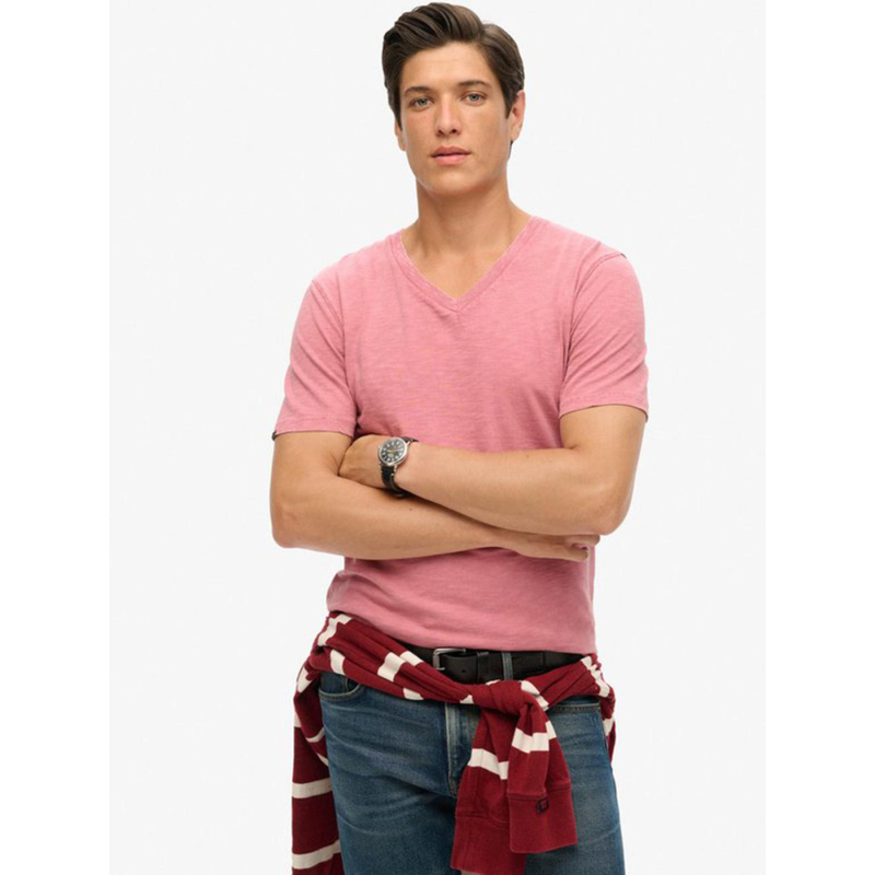 T-shirt col v mesa rose homme - Superdry