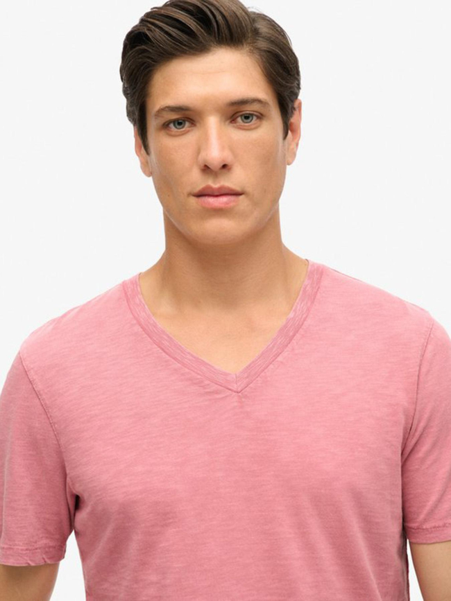 T-shirt col v mesa rose homme - Superdry