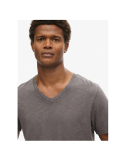 T-shirt col v gris homme - Superdry