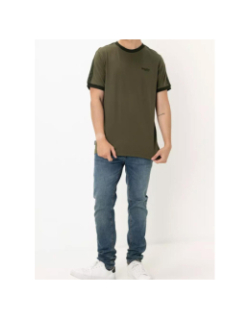 T-shirt logo retro vert homme - Superdry