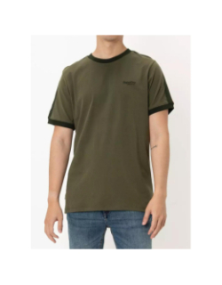 T-shirt logo retro vert homme - Superdry