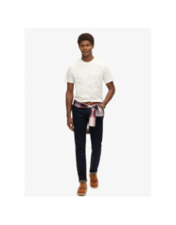 T-shirt logo embossé archive blanc homme - Superdry