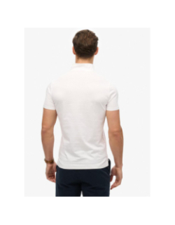 Polo essential logo neon blanc homme - Superdry