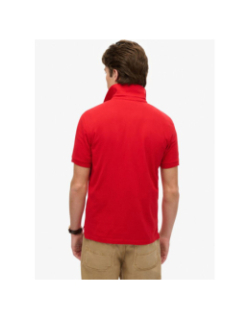 Polo city piqué rouge homme - Superdry
