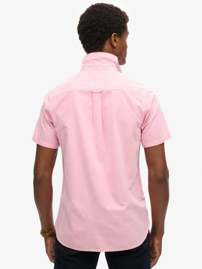 Chemise manches courtes oxford rose homme - Superdry