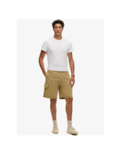 Short jogging cargo contrast stitch beige homme - Superdry