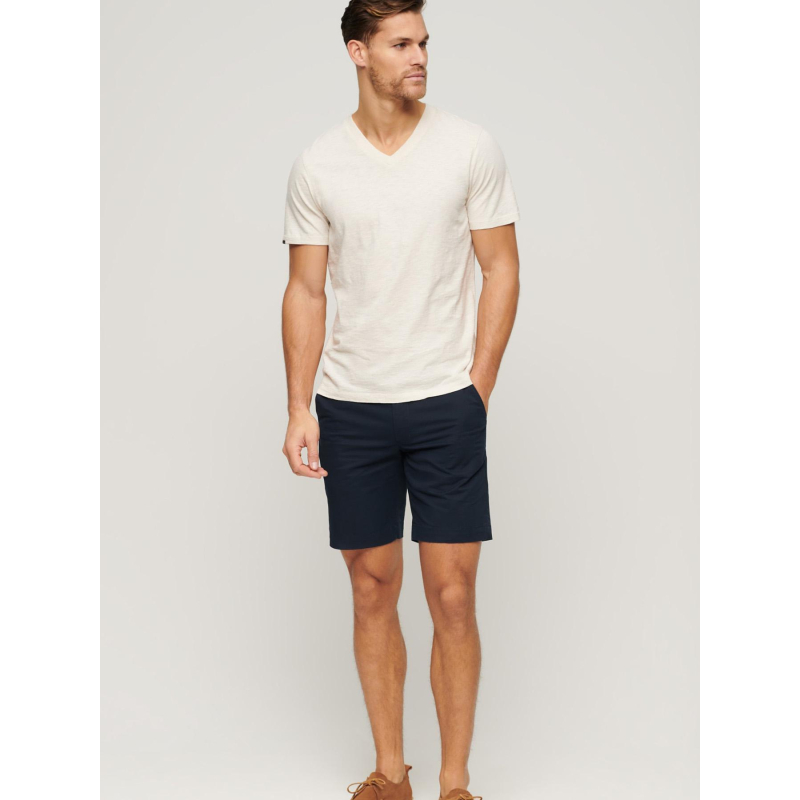 Short chino stretch eclipse bleu marine homme - Superdry