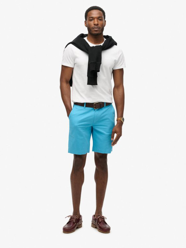 Short chino stretch toucan bleu homme - Superdry