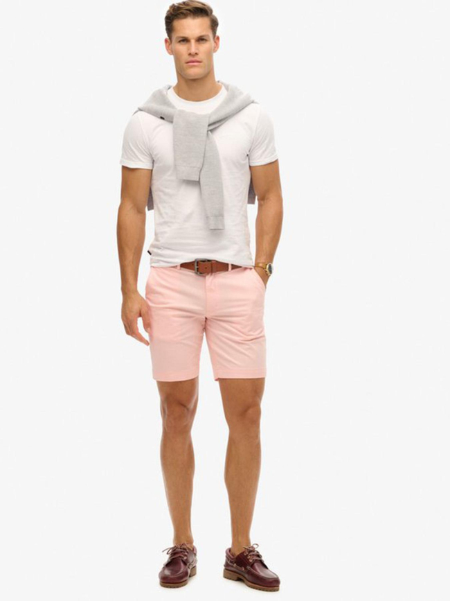 Short chino stretch sunset rose homme - Superdry