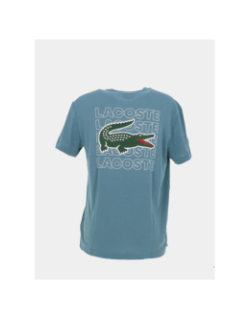 T-shirt urban apparel logo multiples bleu homme - Lacoste