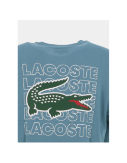 T-shirt urban apparel logo multiples bleu homme - Lacoste