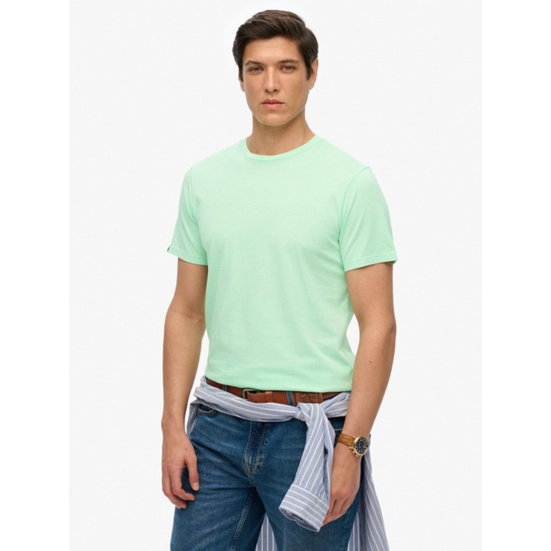 T-shirt classic essential vert homme - Superdry
