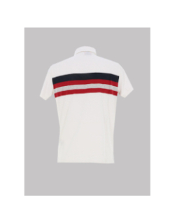 Polo léger stripe blanc homme - Superdry