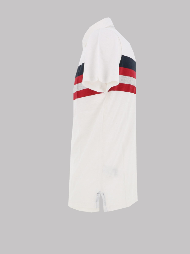 Polo léger stripe blanc homme - Superdry