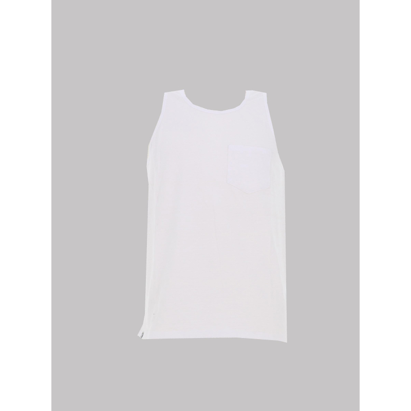 Débardeur slub micro rayures blanc homme - Rms 26