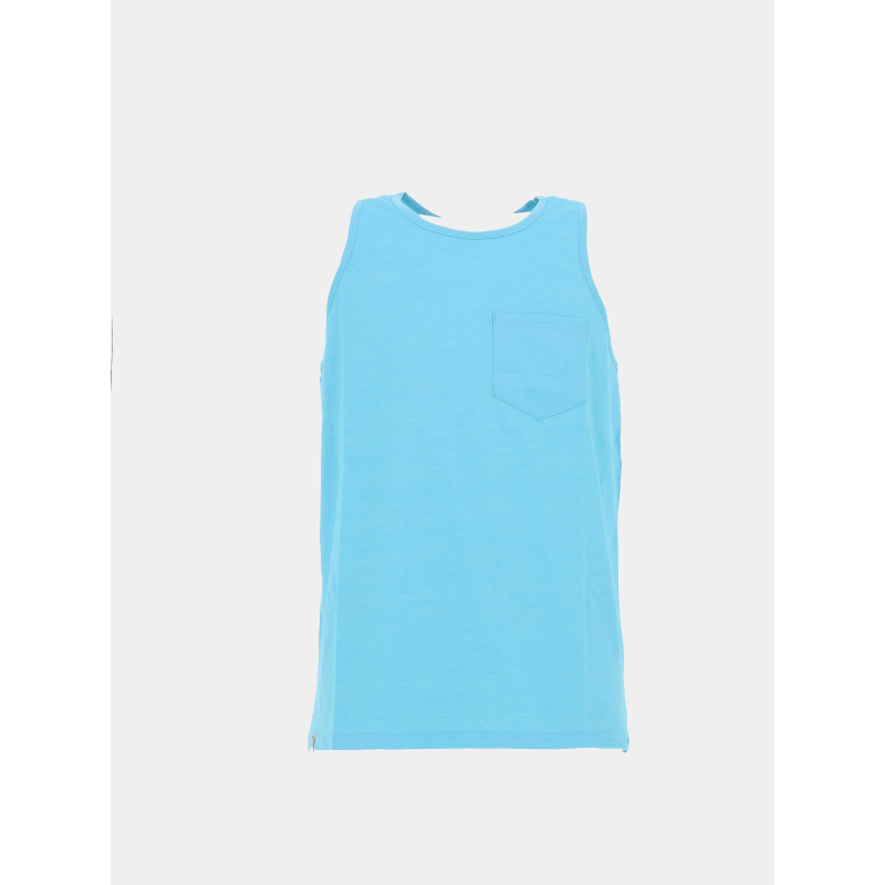 Débardeur slub micro rayures bleu ciel homme - Rms 26