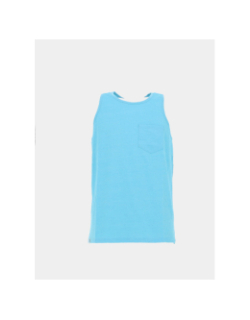 Débardeur slub micro rayures bleu ciel homme - Rms 26