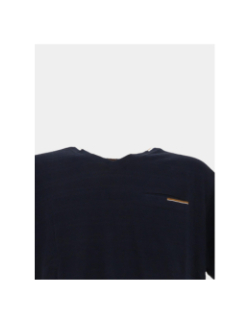 T-shirt à col v jacquard bleu marine homme - Rms 26