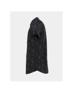 Chemise à micro imprimé feuillage bleu marine homme - Rms 26