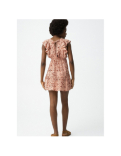 Robe courte imprimée carme rose femme - Tiffosi