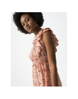 Robe courte imprimée carme rose femme - Tiffosi