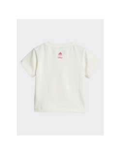 Ensemble t-shirt et short minnie rose et blanc fille - Adidas