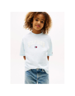 T-shirt varsity chiné bleu ciel enfant - Tommy Hilfiger