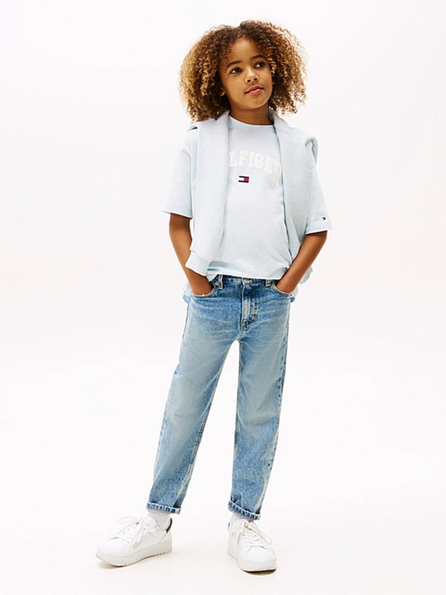 T-shirt varsity chiné bleu ciel enfant - Tommy Hilfiger
